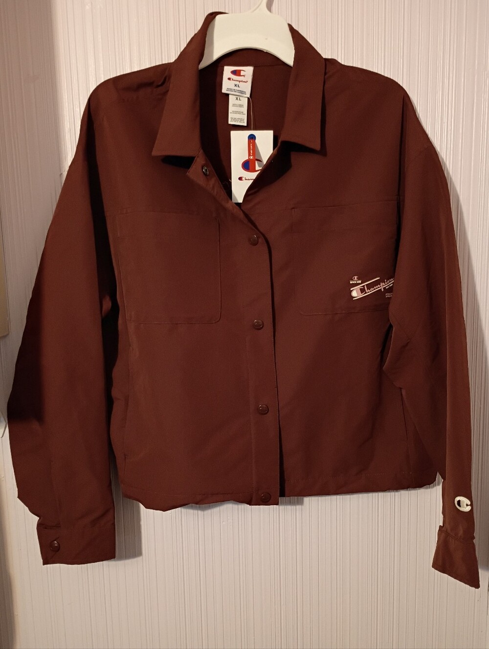 New! Champion Women's Snap Front Top Jacket Size XL